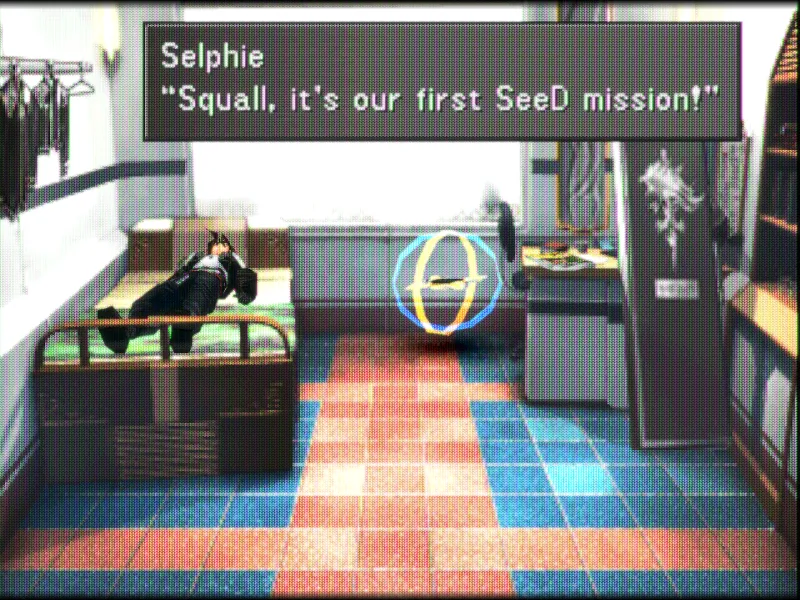 Selphie delcaring our first SeeD mission